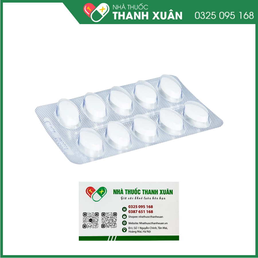 Hafenthyl 145mg trị rối loạn lipoprotein máu (3 vỉ x 10 viên)